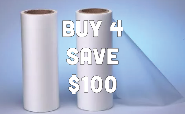 13" wide VOLUME PRICING > 2 rolls Film 33cm Film 13" x 330' roll
